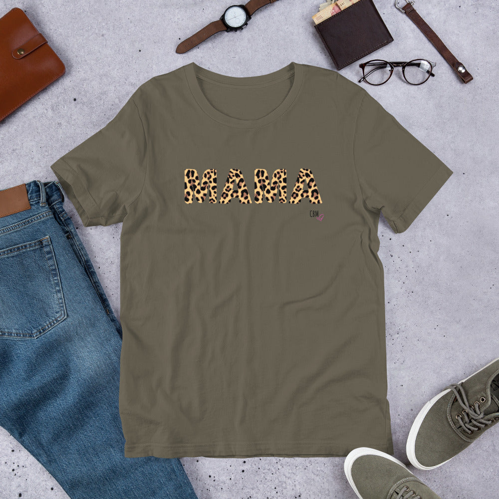MAMA Leopard Unisex t-shirt