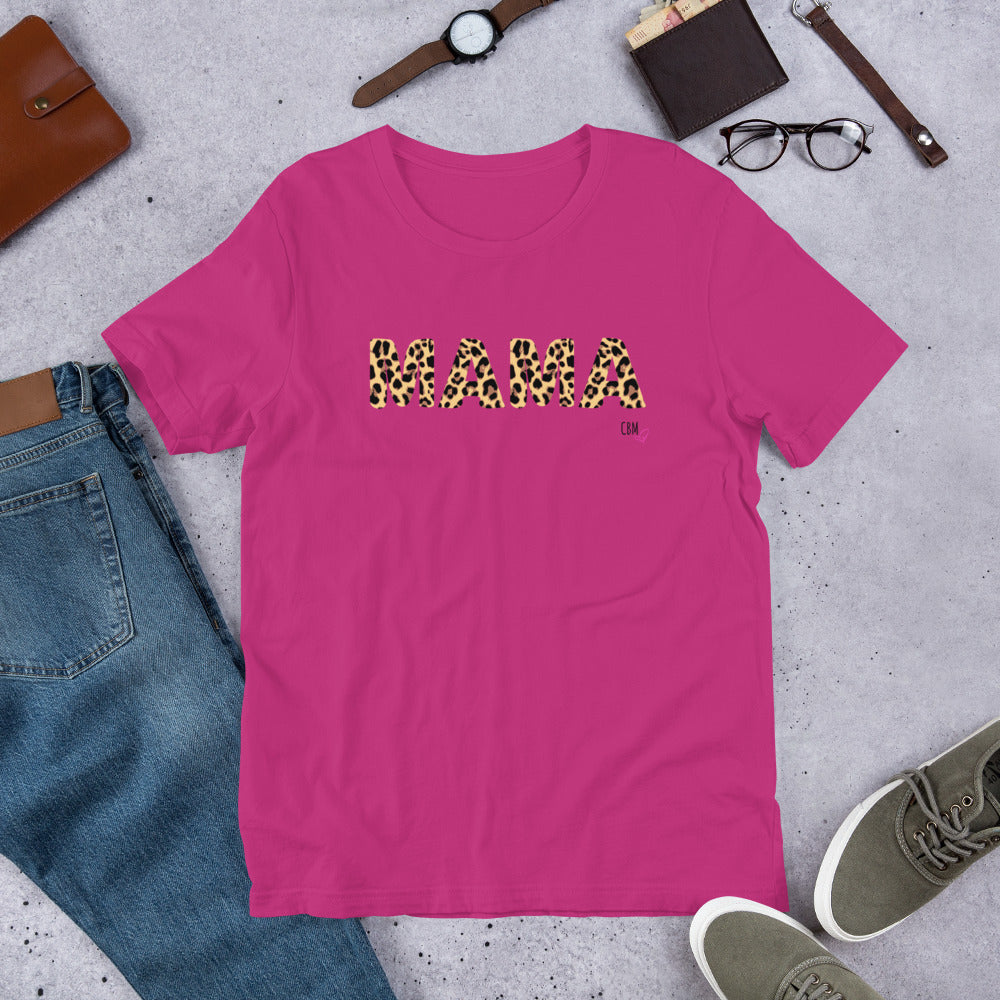 MAMA Leopard Unisex t-shirt