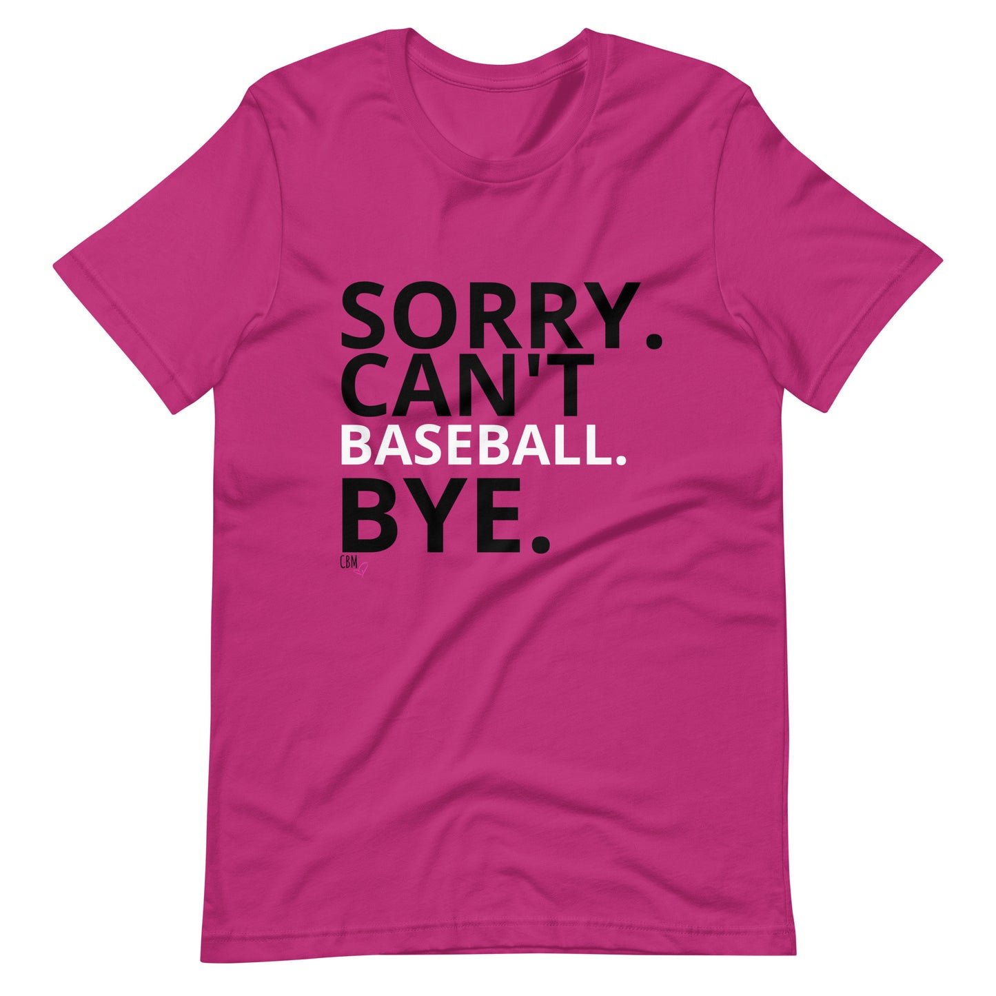 Sorry. Can't. Baseball. Bye
