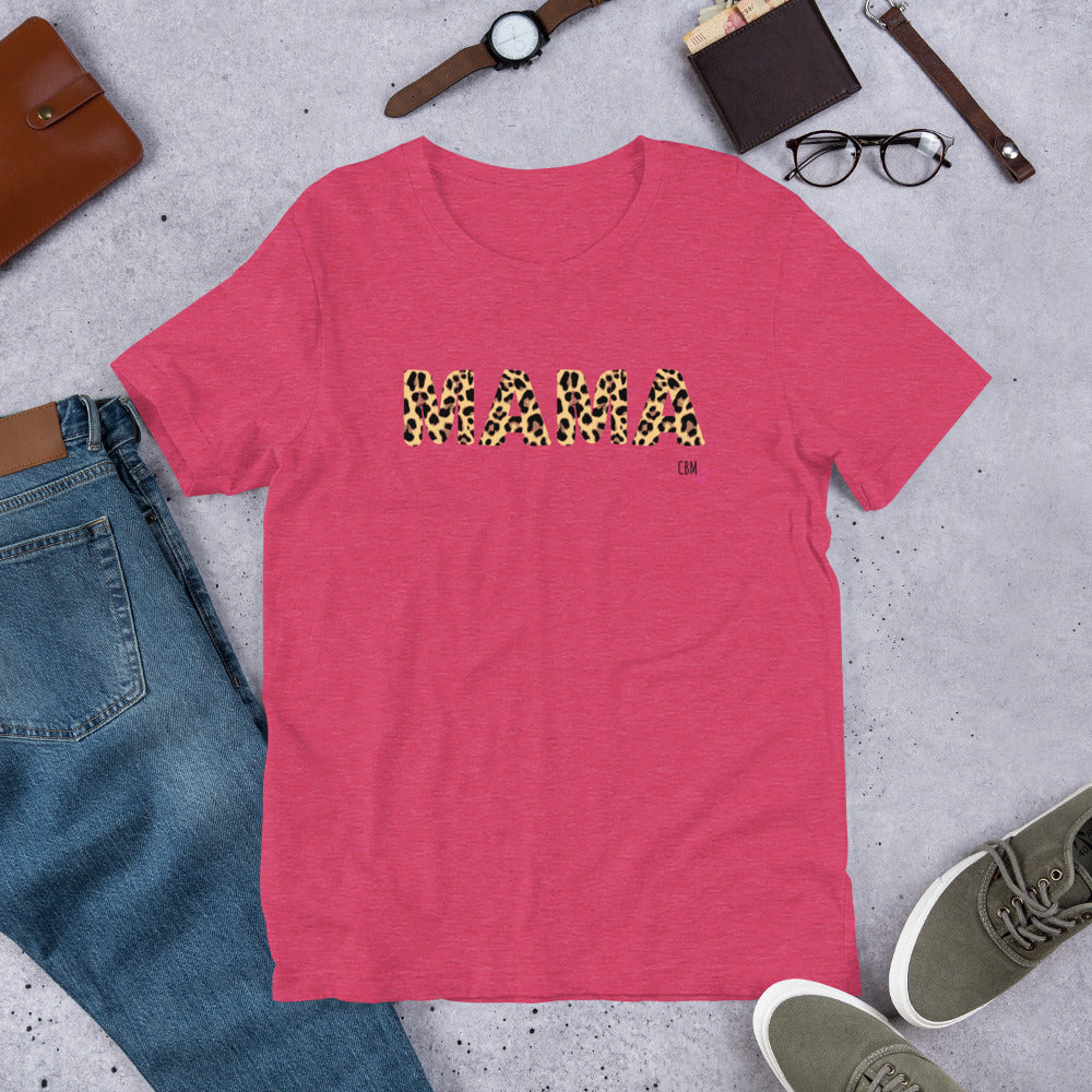 MAMA Leopard Unisex t-shirt