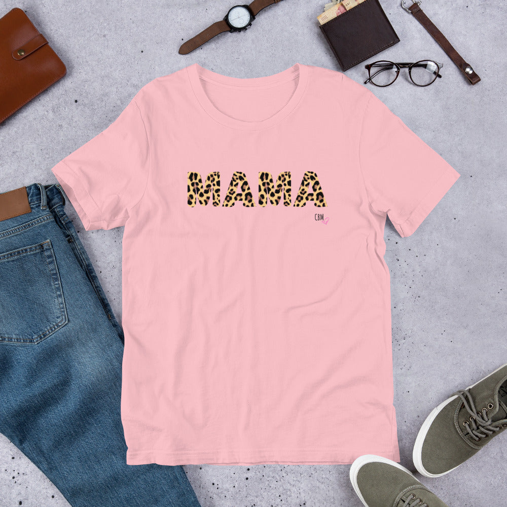 MAMA Leopard Unisex t-shirt