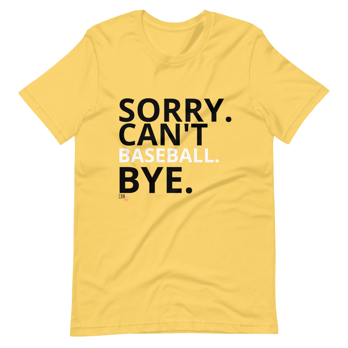 Sorry. Can't. Baseball. Bye