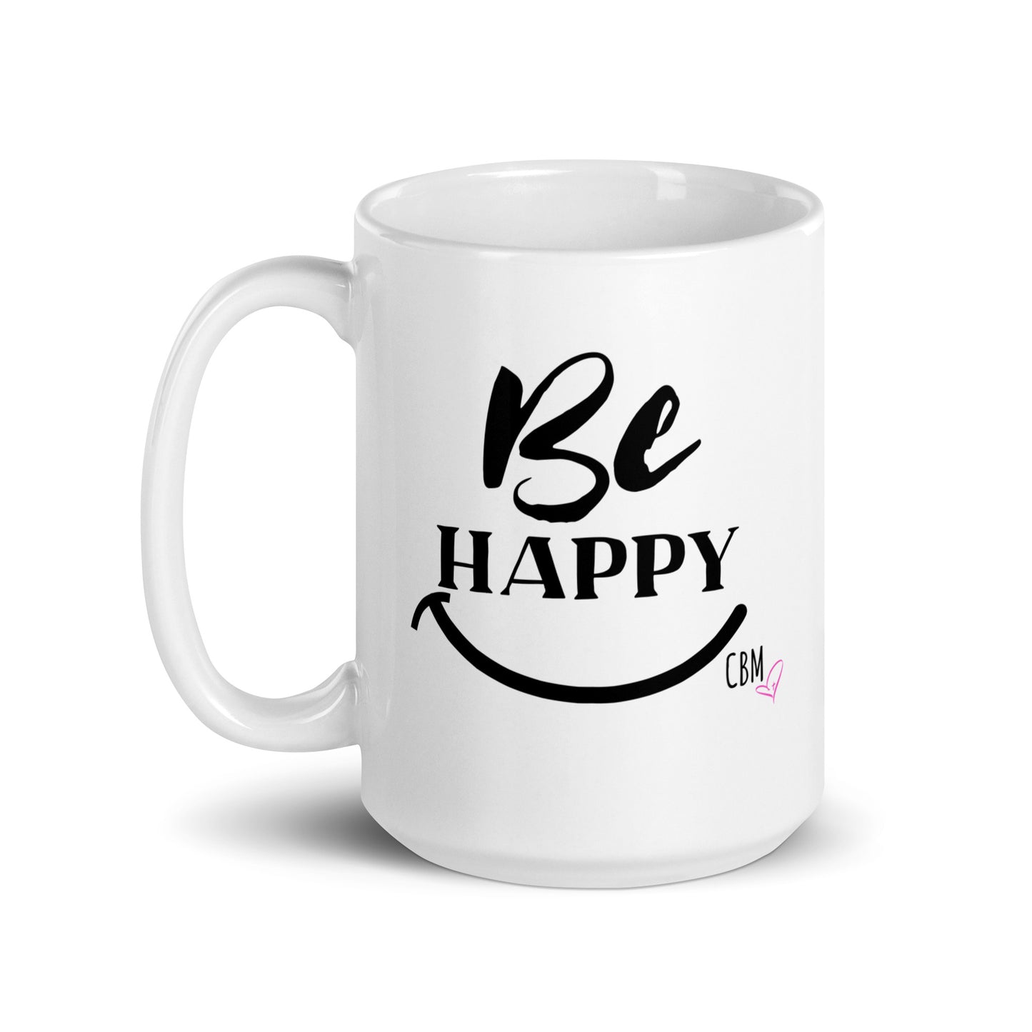 White glossy mug